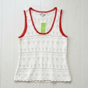 Sam Edelman NWT Vania Crochet Tank Top L